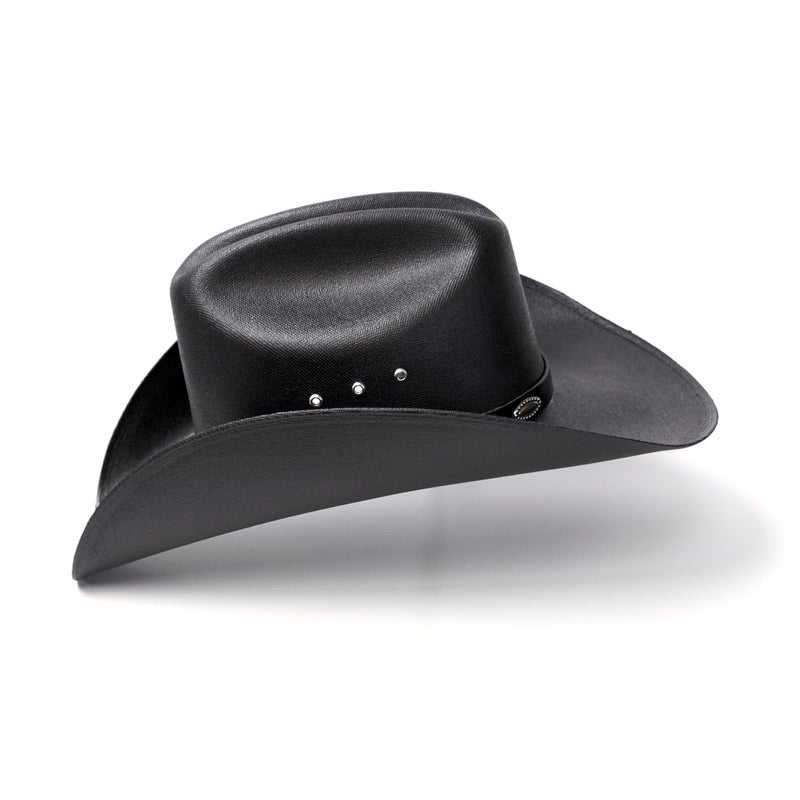Western Express Kids' Straw Cattleman Cowboy Hat with Silver Conchos Hat Band - Authentic Cowboy and Cowgirl Hat for Boys and Girls - Western Straw Cowboy Hat for Kids - Image 5